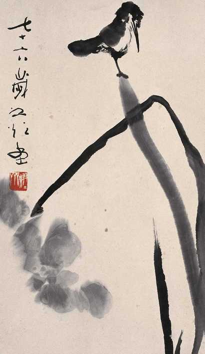 谢之光 花鸟 立轴